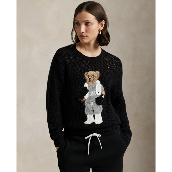 Pull col rond Polo Bear en coton - Polo Ralph Lauren - Modalova