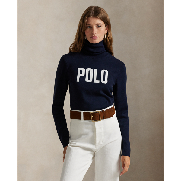 Pull col roulé avec logo - Polo Ralph Lauren - Modalova