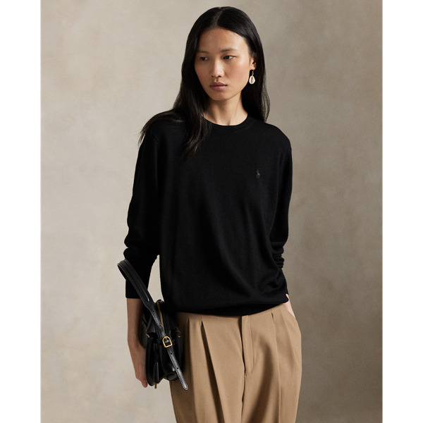 Pull col rond en laine - Polo Ralph Lauren - Modalova