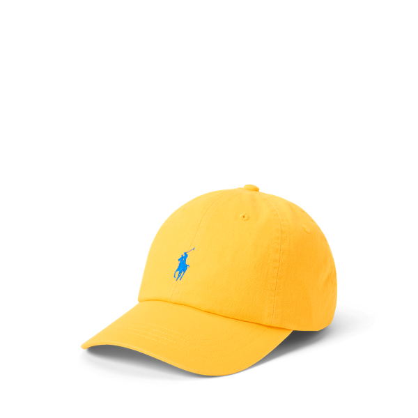 Ralph Lauren The Iconic Cotton Chino Ball Cap In Yellow Fin