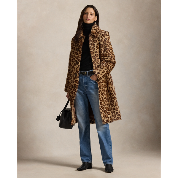 Ralph Lauren Leopard-print Haircalf Trench Coat