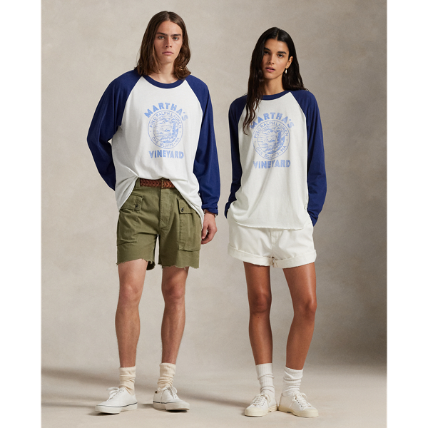 Ralph Lauren The Oak Bluffs Baseball Tee In Multi