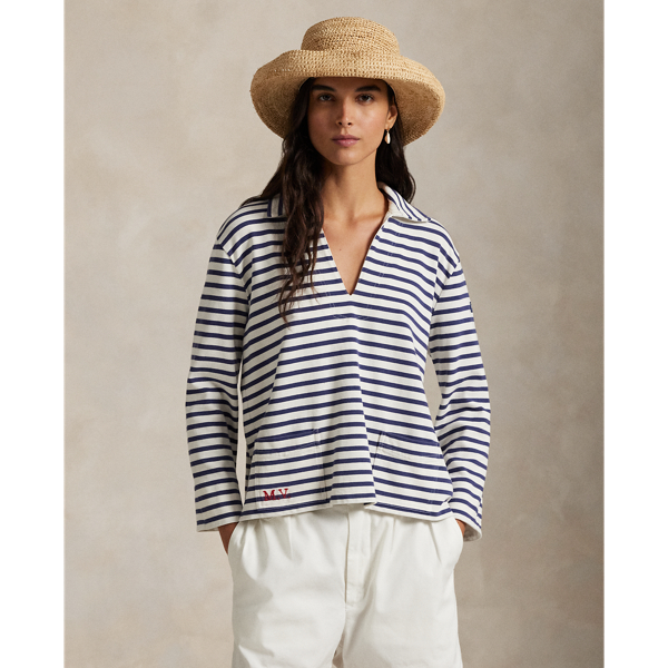 Ralph Lauren The Oak Bluffs Striped Jersey Shirt In Multi