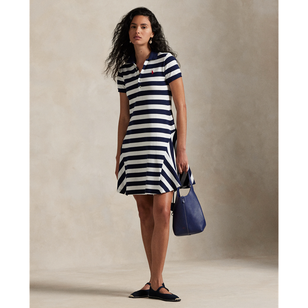 Robe polo patineuse rayée - Polo Ralph Lauren - Modalova