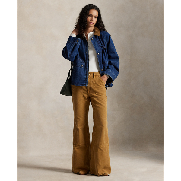 Ralph Lauren Carpenter Flare Pant In Brown