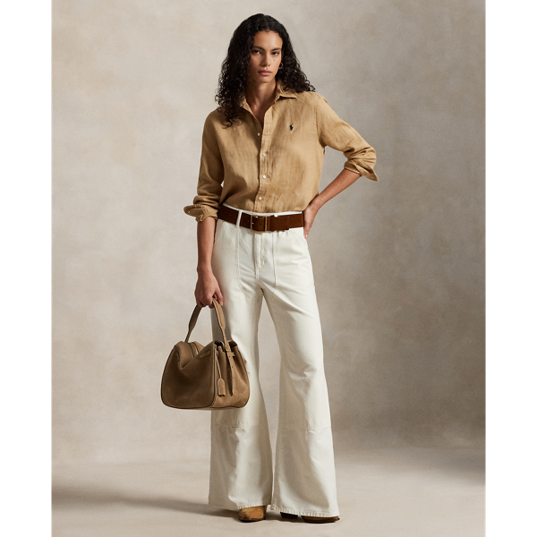 Ralph Lauren Carpenter Flare Pant In White
