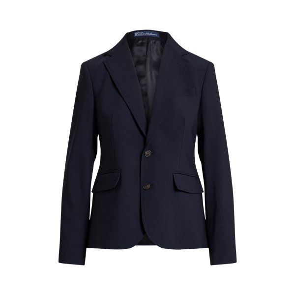 Single-Breasted Stretch-Wool Blazer