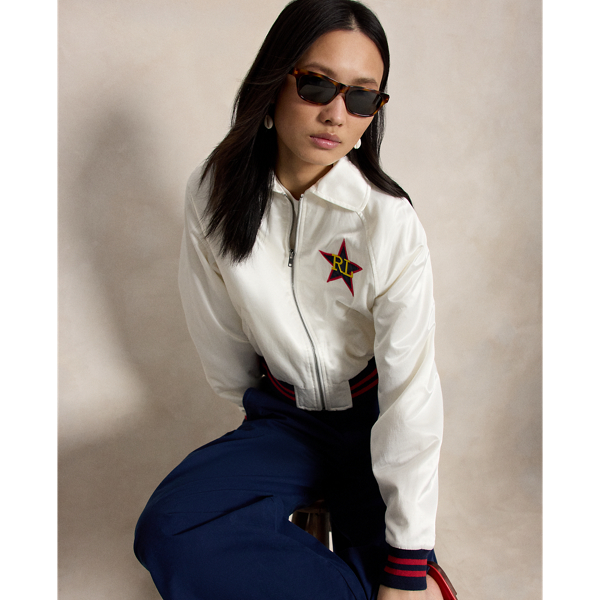 Logo Satin Jacket