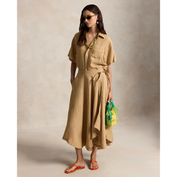 Linen Wrap Skirt