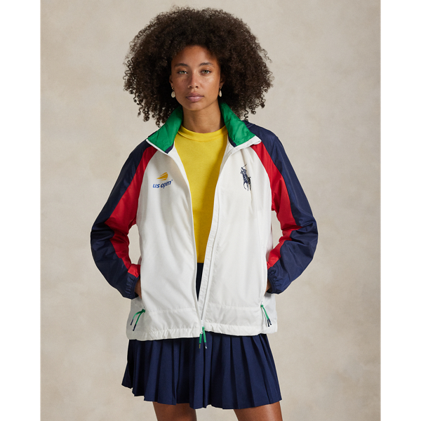 Ralph Lauren Us Open Umpire Hooded Jacket In White