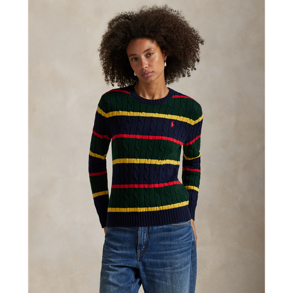 Pull rayé en coton torsadé - Polo Ralph Lauren - Modalova