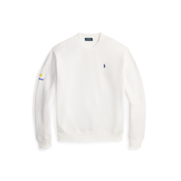Ralph Lauren Us Open Crewneck Fleece In White