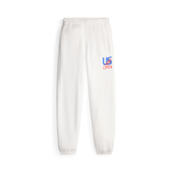 Ralph Lauren Us Open Fleece Sweatpant In White