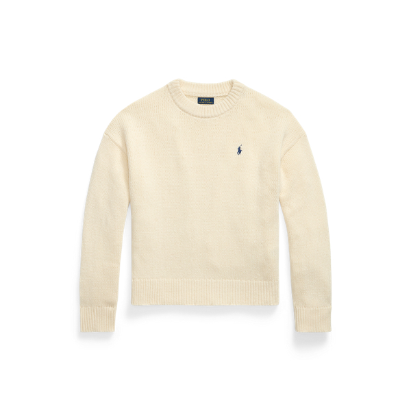 Pull col rond en laine mélangée - Polo Ralph Lauren - Modalova