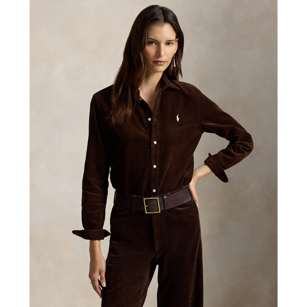 Camicia Classic-Fit in Velluto di Cotone Ralph Lauren