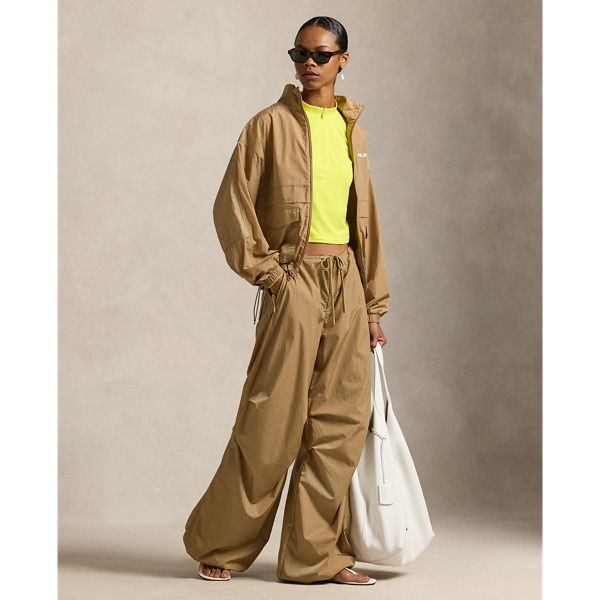 Ralph Lauren Parachute Pant In Brown