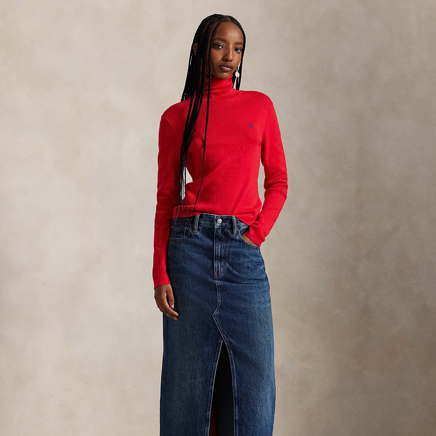 Denim Maxi Skirt