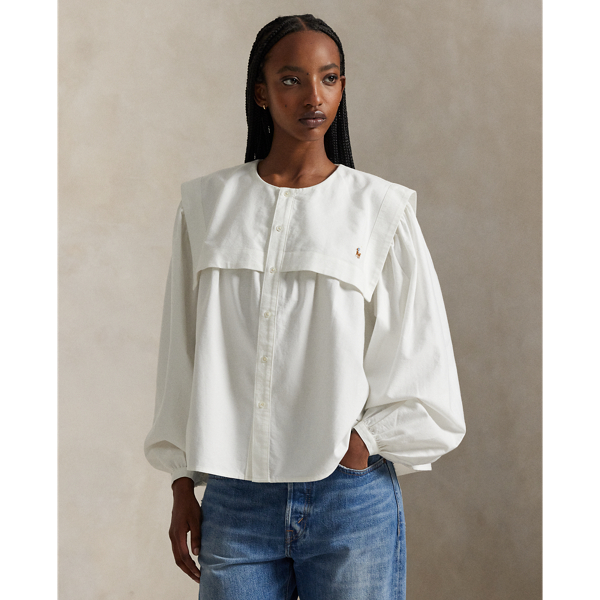 Bib Cotton Oxford Shirt