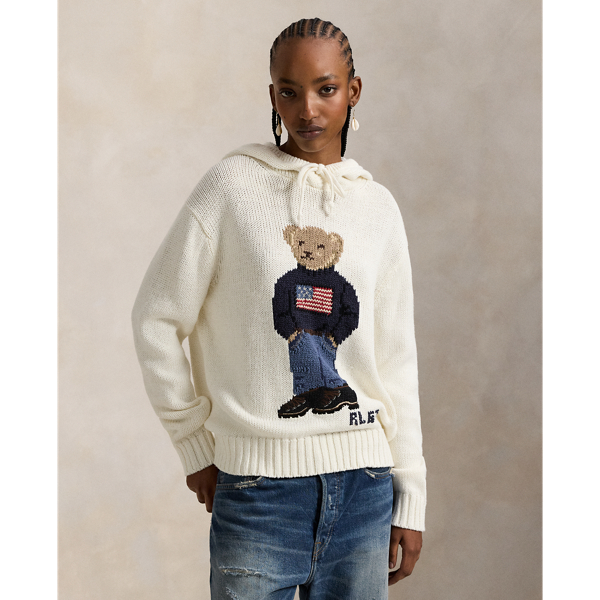 Maglia con Cappuccio Polo Bear Ralph Lauren - Stile Vintage