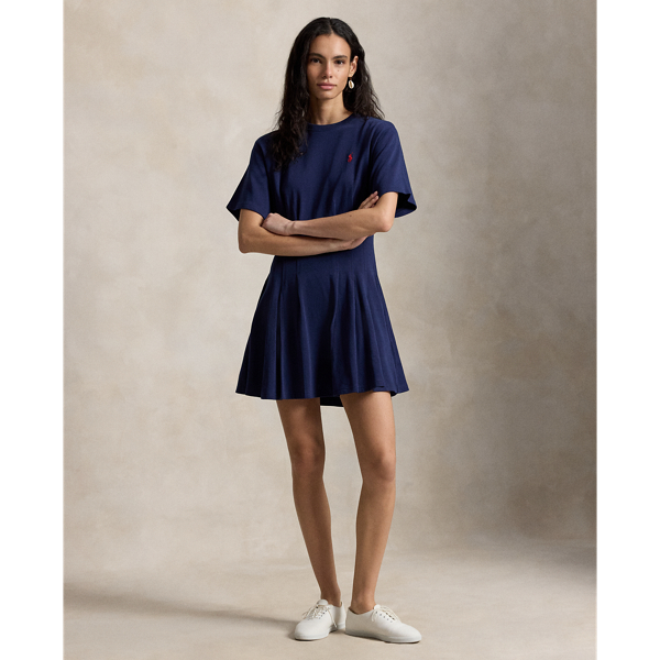 Abito a Maglietta in Jersey di Cotone Ralph Lauren