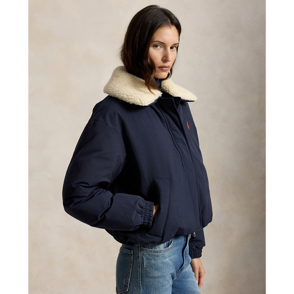 High-Pile-Collar Down Puffer Jacket