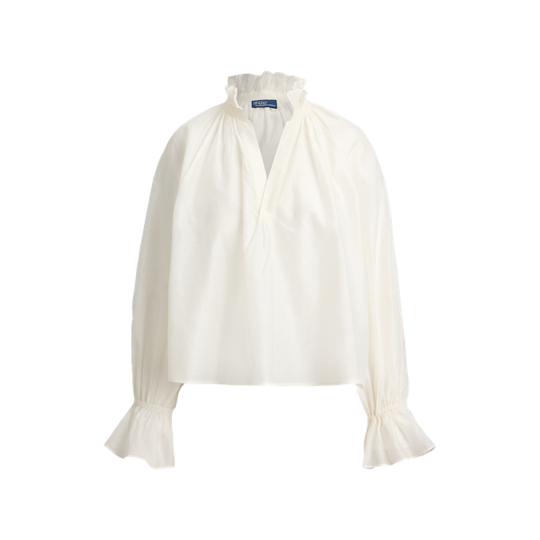 Camicia in Organza di Cotone e Seta Ralph Lauren