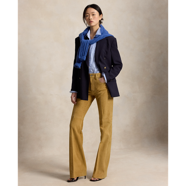 Suede Boot Trouser