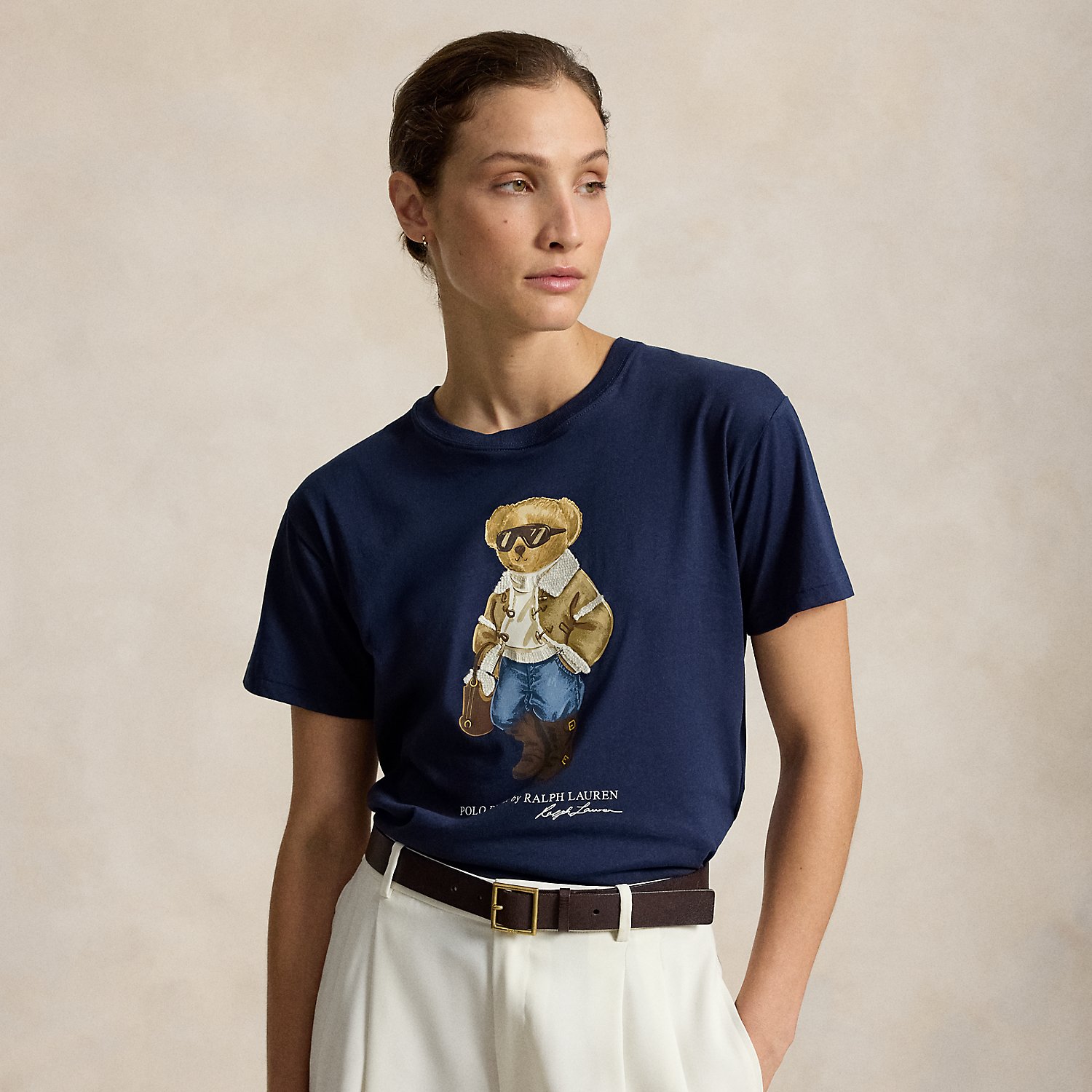 Winter Polo Bear Cotton Jersey Tee