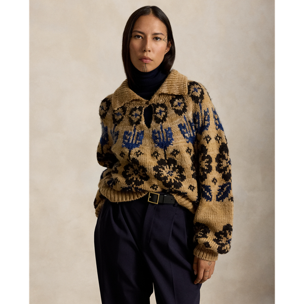 Polo Ralph Lauren Wool-Blend Keyhole Jumper
