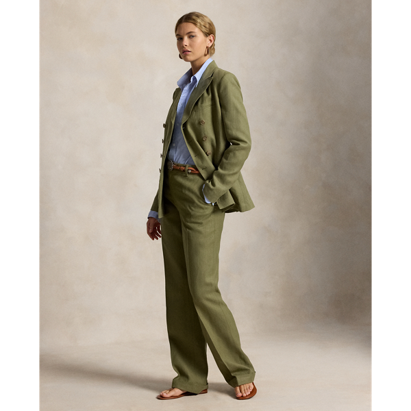 Hemp-Linen Relaxed Straight Trouser