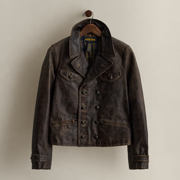 Ralph Lauren C. 2007 Leather Jacket In Brown