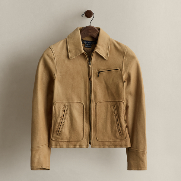 Ralph Lauren C. 2008 Leather Jacket In Brown