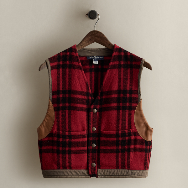 Ralph Lauren C. 1980s Plaid Vest In Multi
