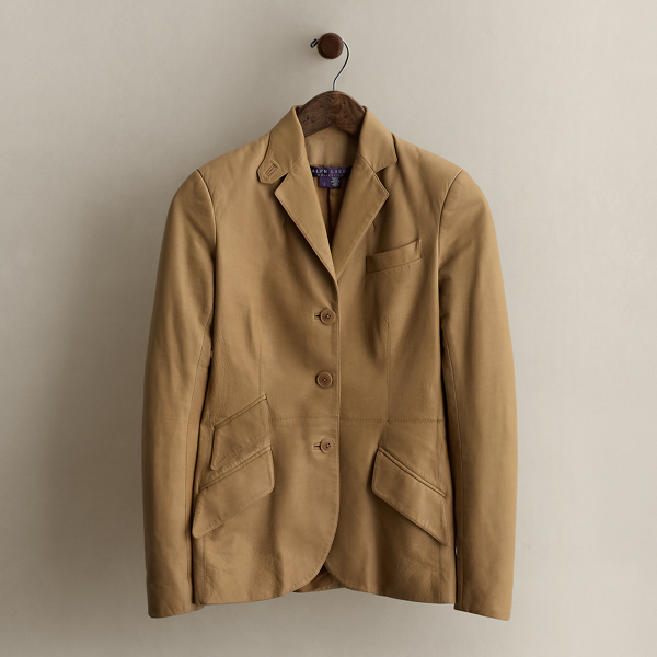 Ralph Lauren 2021 Calfskin Jacket In Brown
