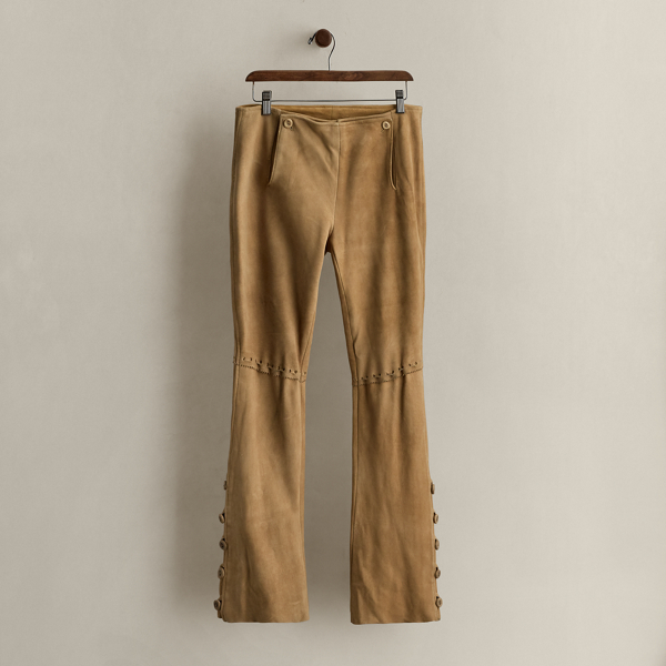 Ralph Lauren C. 2005 Leather Pant In Brown