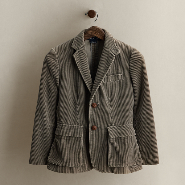 Ralph Lauren 2011 Cotton Corduroy Blazer In Gray