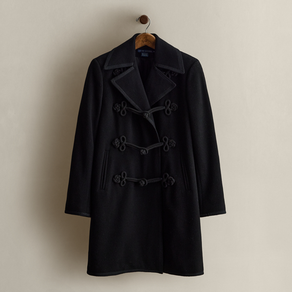 Ralph Lauren C. 2008 Wool-cashmere Coat In Black