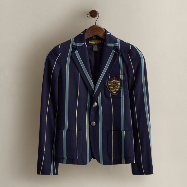 Ralph Lauren C. 2009 Linen-blend Blazer In Multi