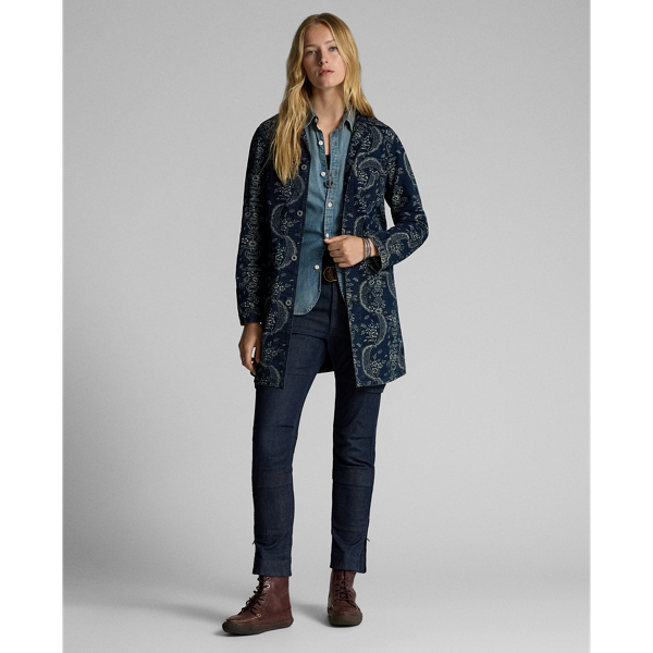 RRL 抱きつい BRIGGS JACKET インディゴキャンバスコート