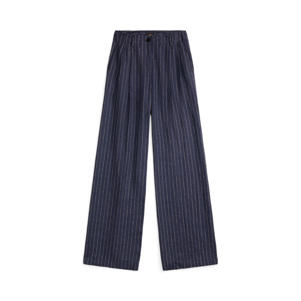 Pantalon en lin rayé - RRL - Modalova