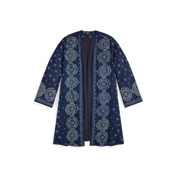 Indigo Bandanna-Print Voile Duster - RRL - Modalova