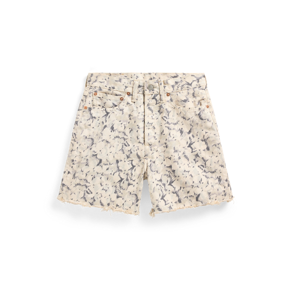 Short à motif fleuri en denim - RRL - Modalova