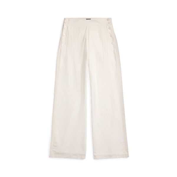 Embroidered-Trim Linen-Cotton Trouser - RRL - Modalova