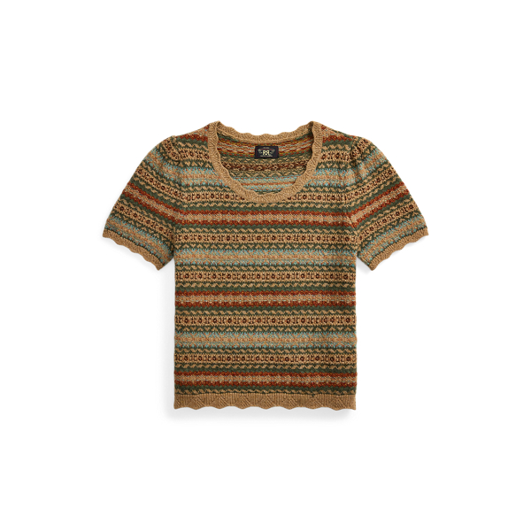 Double Rl Ralph Lauren Fair Isle Wool Jacquard Sweater In Multi