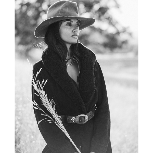 Shearling-Collar Suede Wrap Coat