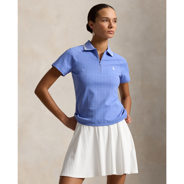 Polo Jacquard Ralph Lauren con Cerniera - Stile Unico