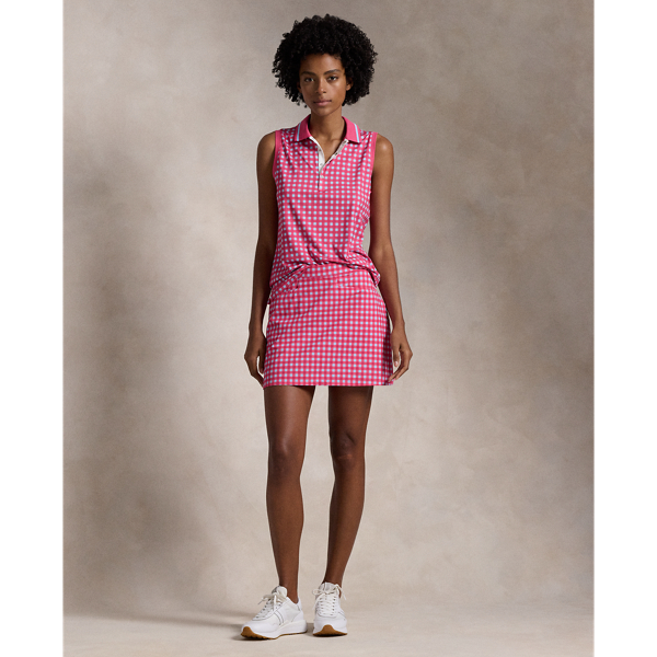 Shop Ralph Lauren 15" Plaid Pleated Performance Skort In Crs Clr Gingham