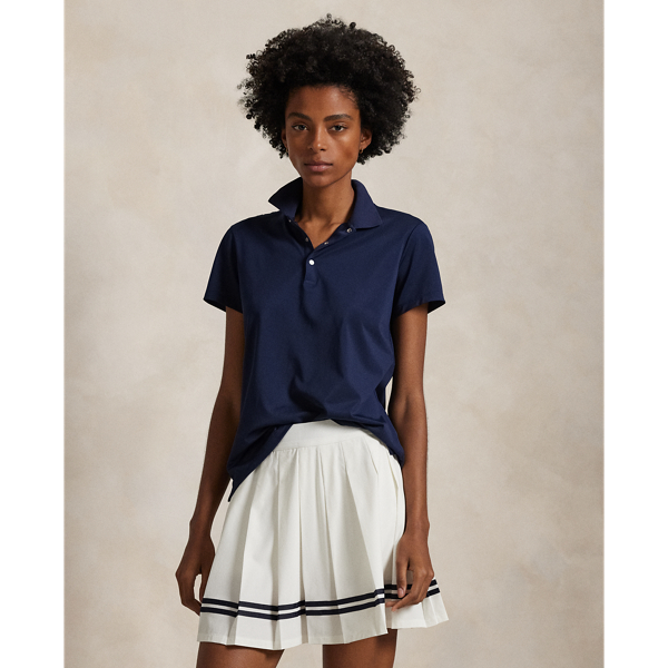 Polo Ralph Lauren Tailored Fit Piqué Polo Shirt In Refined Navy