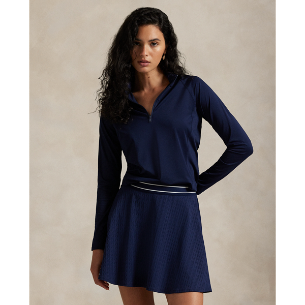 Polo Ralph Lauren Ralph Lauren Stretch-jersey Quarter-zip In Blue