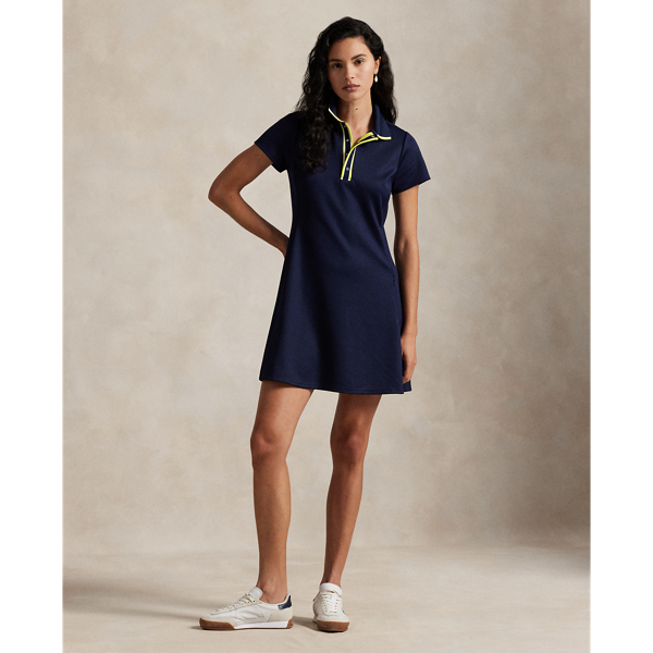 Polo Ralph Lauren Ralph Lauren Stretch Piqué Polo Dress In Blue